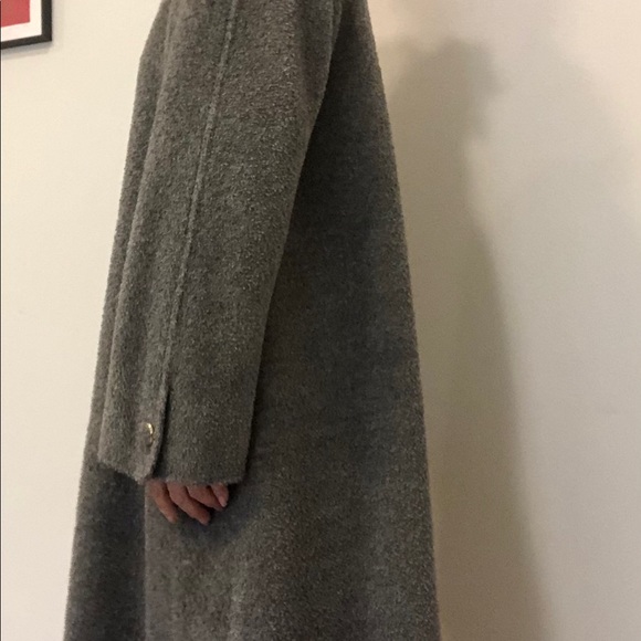 Alpaca wool full length coat - Picture 2 of 9